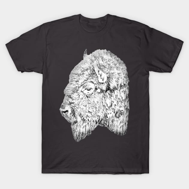 American Bison T-Shirt by dalyndigaital2@gmail.com